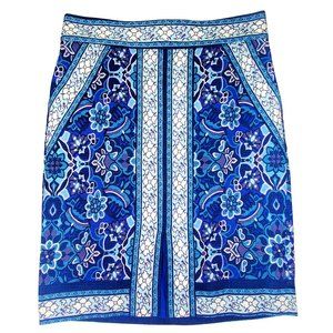 Ann Taylor LOFT Stained Glass Pencil Skirt